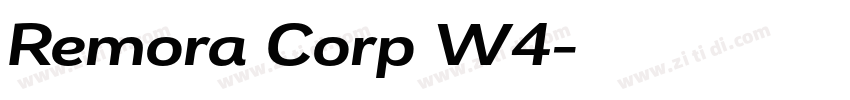 Remora Corp W4字体转换